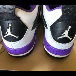 Retro Air Jordan 4 GS 7Y White Ultraviolet Grey
